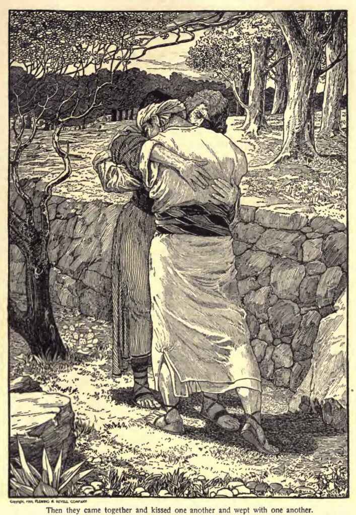 The Parting of Jonathan and David Louis Rhead The Psalms Of David