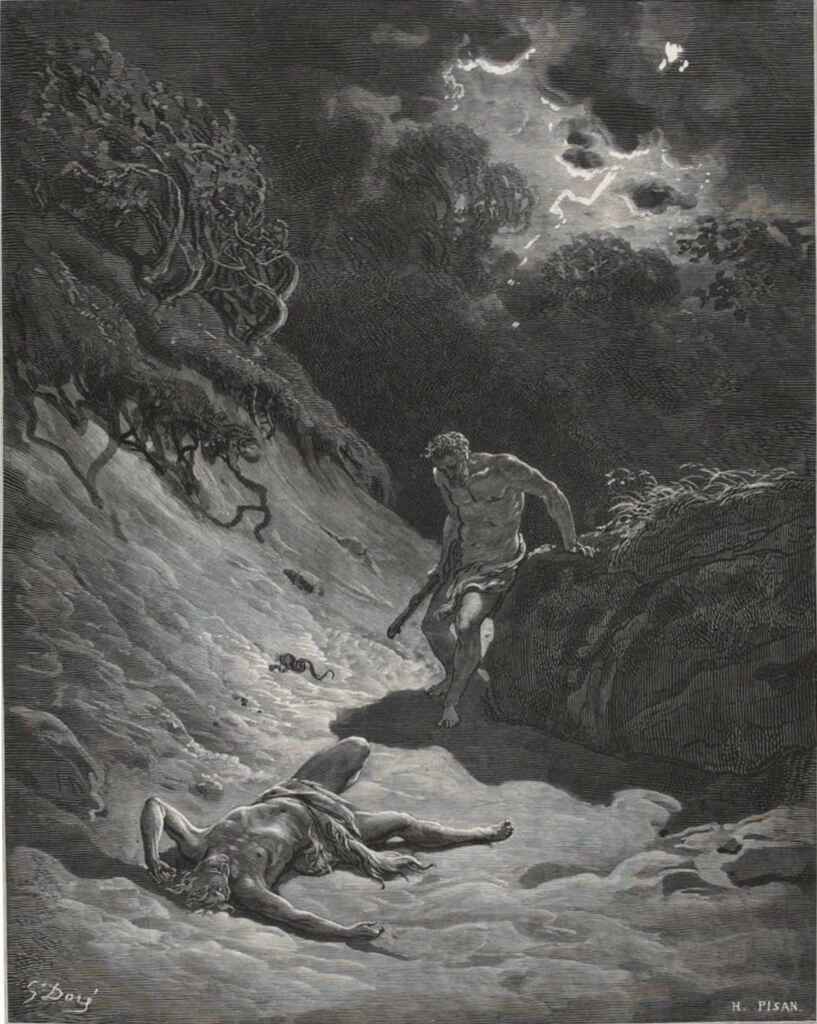 The Murder Of Abel Gustave Dore La Sainte Bible Selon La Vulgate
